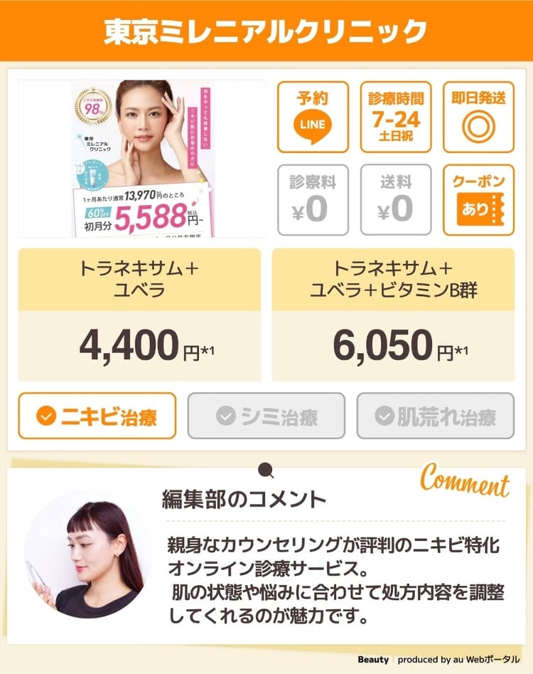 美容内服セット 安い オンライン,東京ミレニアルクリニック