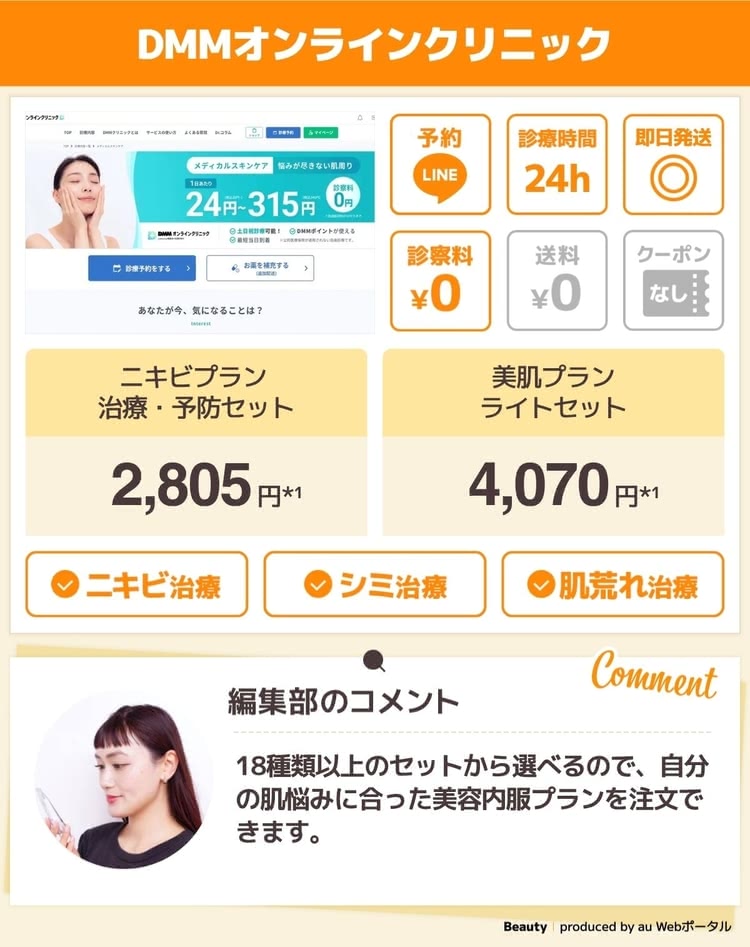 美容内服セット 安い オンライン,DMMオンラインクリニック