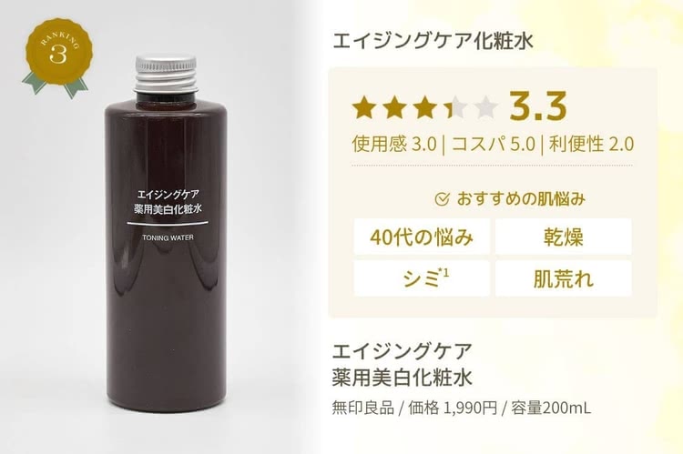 無印良品 エイジングケア薬用美白化粧水