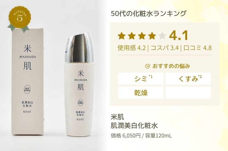 米肌肌潤美白化粧水