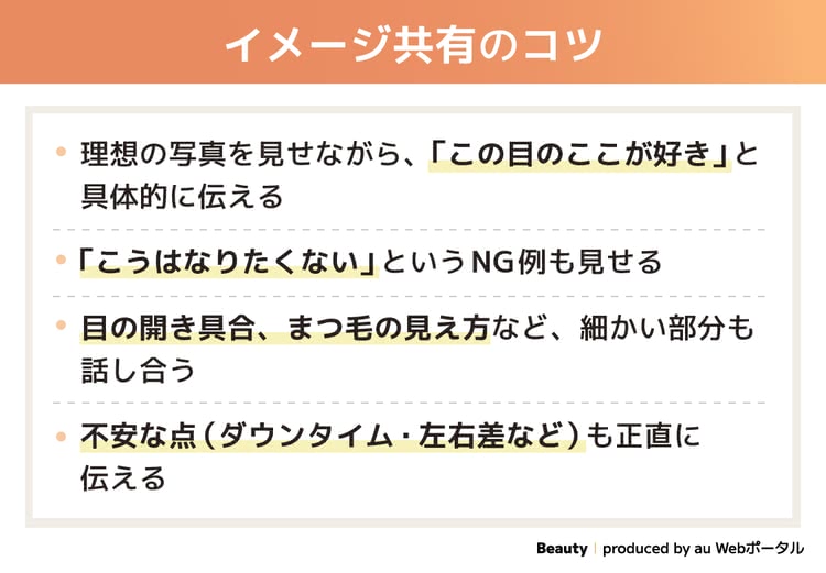 カウセリング時のイメージ共有のコツ