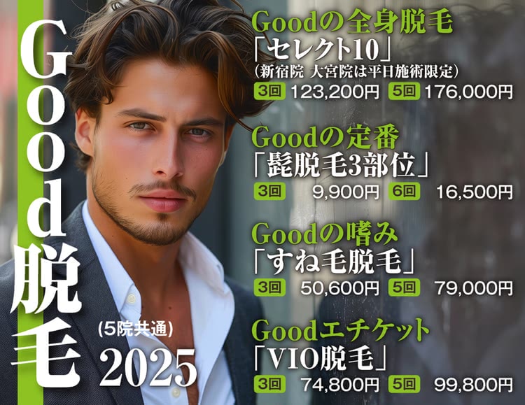 ヒゲ脱毛がおすすめの大宮スキンクリニック