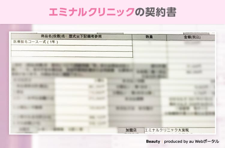 エミナルクリニック大宮院の契約書